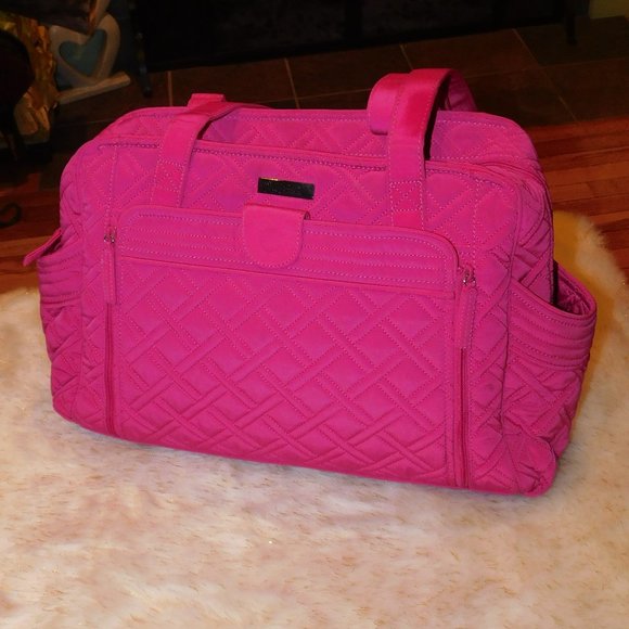 Vera Bradley Handbags - Vera Bradley Fuchsia Make a Change Baby Bag